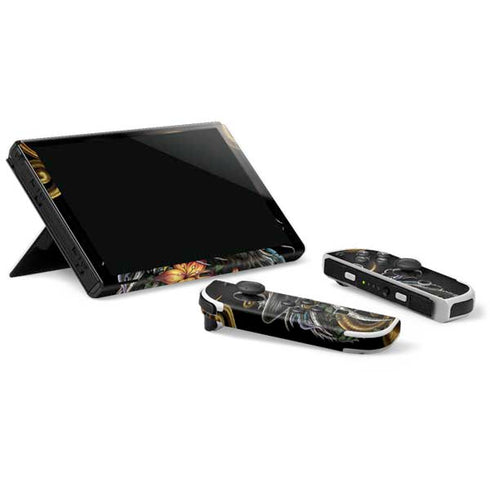 Wolf Howling by Sarah Richter Nintendo Switch OLED (2021) Skin